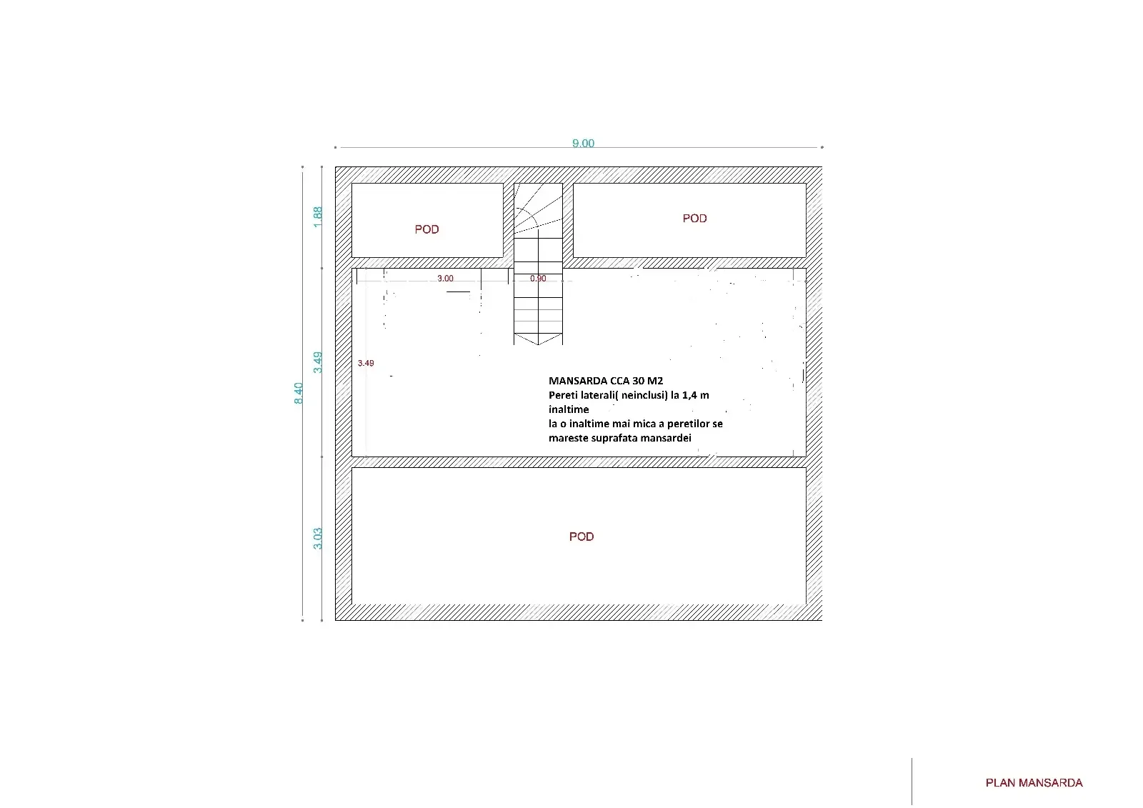 Attic house designs